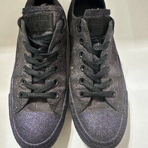 Converse Black Glitter Sneakers